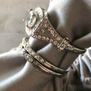 RING (2)pcs CLASSIC ENGAGEMENT Last chance sale gone tomarrow!!!!